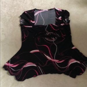 Pink and black dress shirt